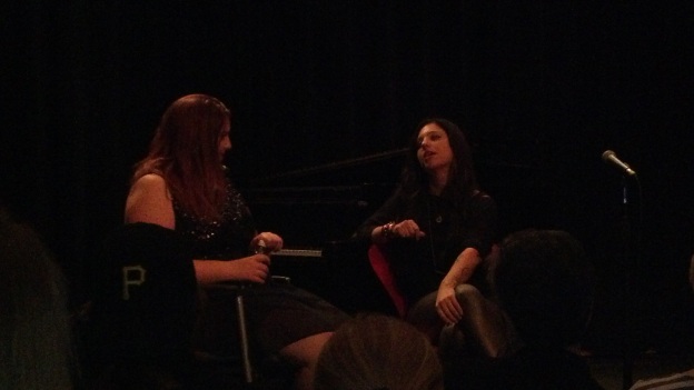 Singer Mary Lambert with Berklee professor and performer, Caroline Harvey.